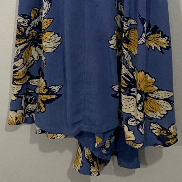 Free People Lace-Up Floral Racerback Swing Dress Women’s Small Boho Whimsical - Picture 10 of 16